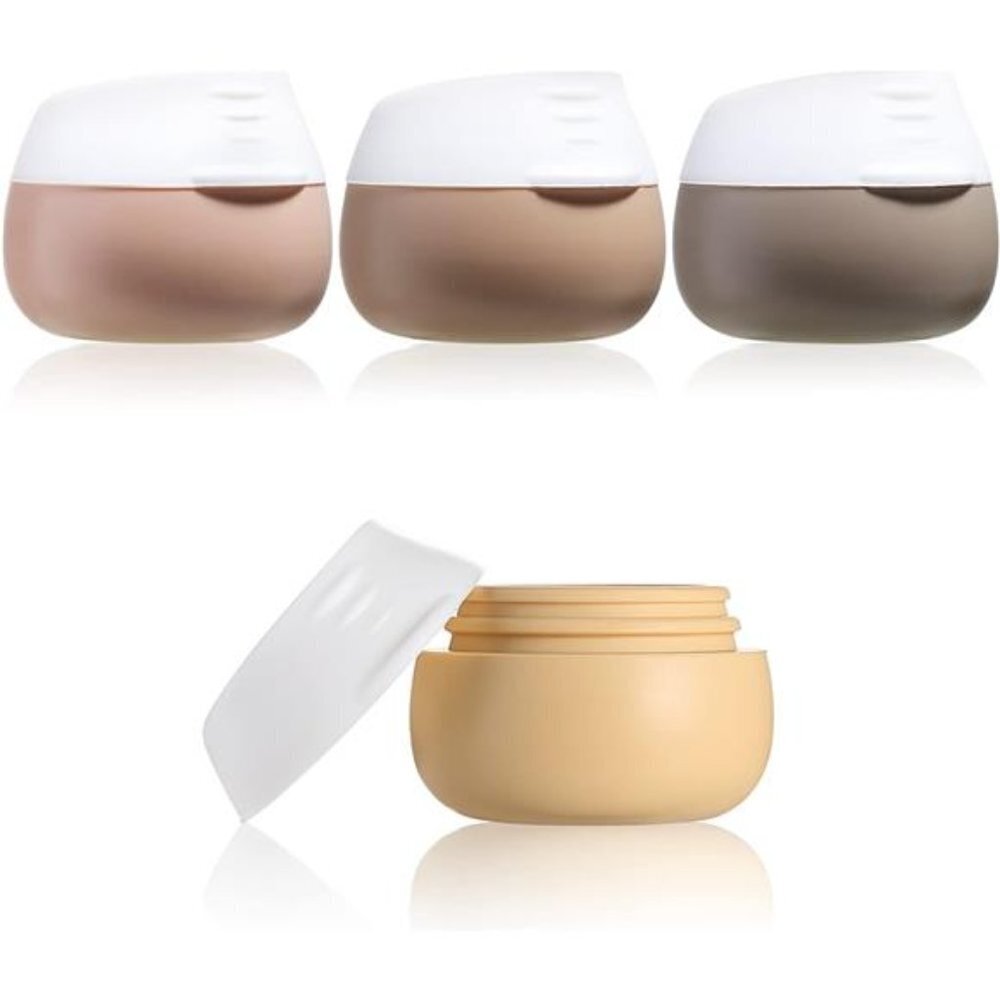 Silicone Travel Containers 4 Pack TSA Approved Toiletries